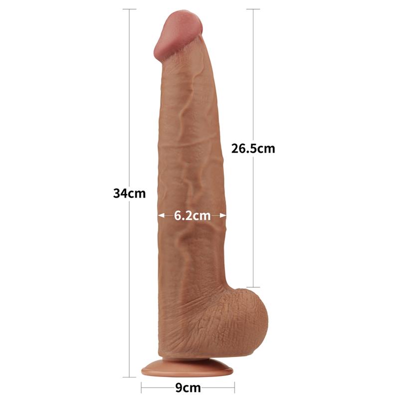 Dildo Dual Density Piel Deslizante 135