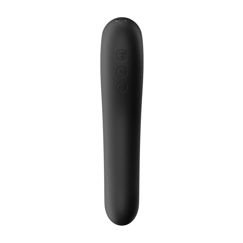 Dual Kiss Succionador y Vibrador 2 en 1 Negro