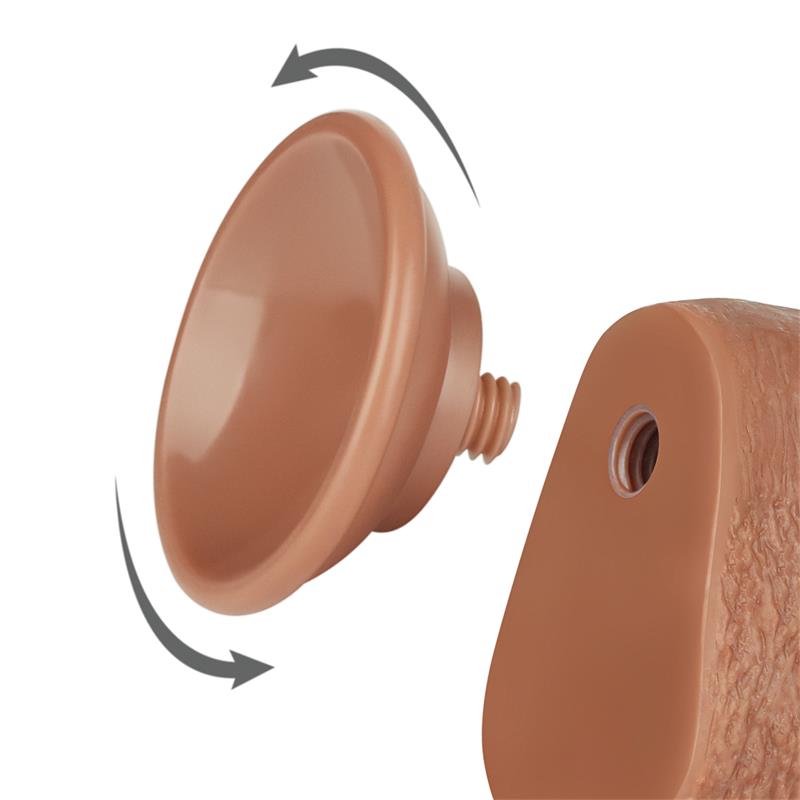 Dildo Sliding Skin 9 Marron