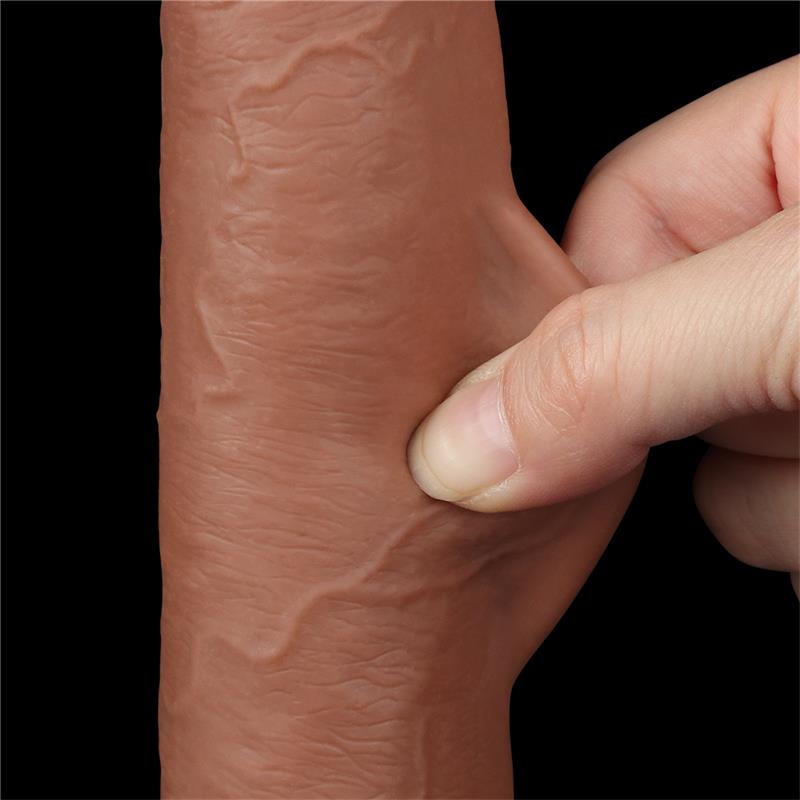 Dildo Sliding Skin 9 Marron