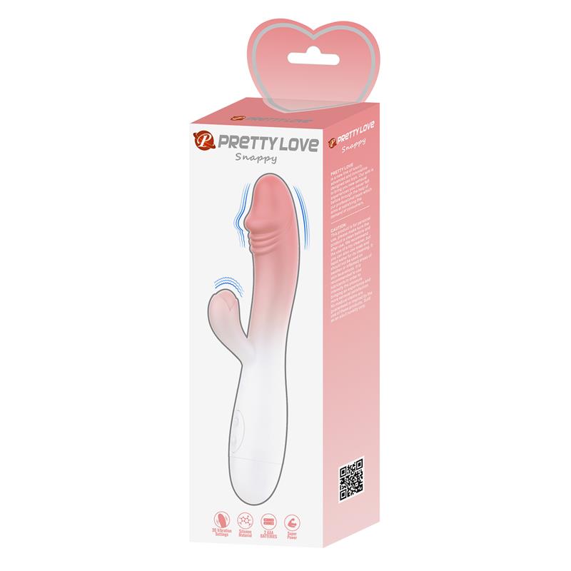 Snappy Vibrador Blanco y Rosa