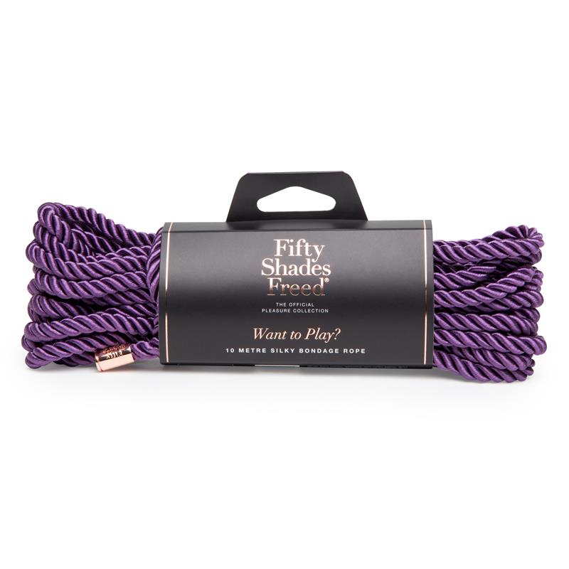 Want to Play Cuerda de Seda para Bondage 10 metros Purpura