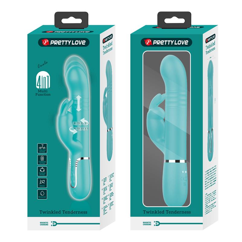 Coale Vibrador con Bolas Rotatorias y Up and Down USB