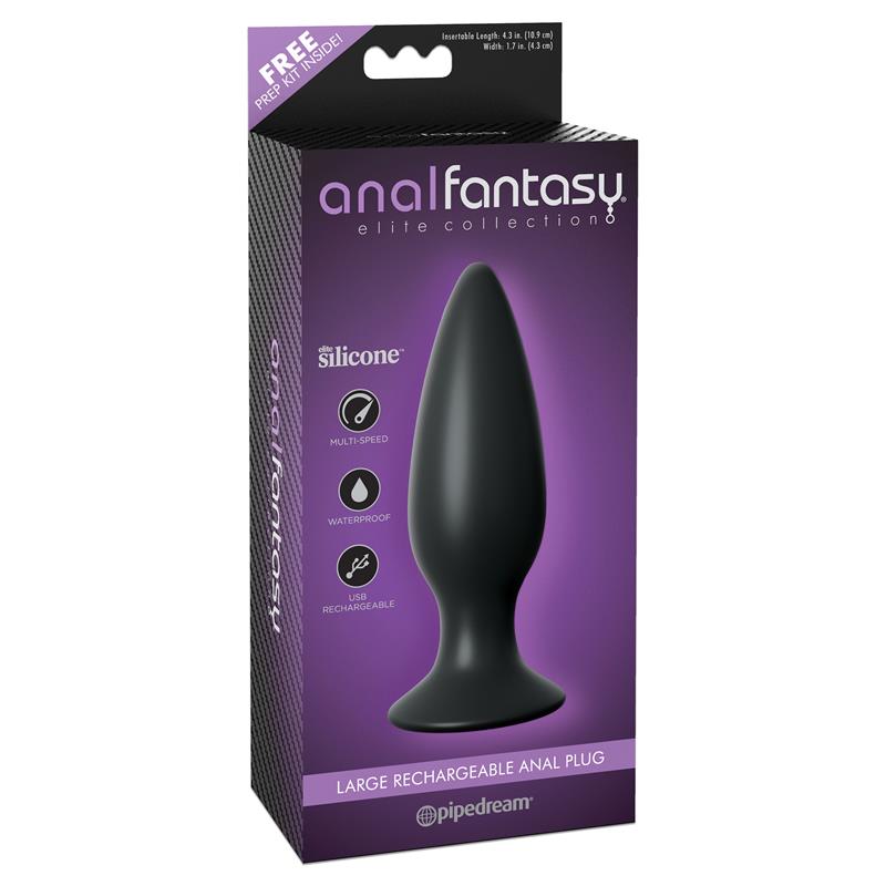 Plug Anal con Vibracion Negro