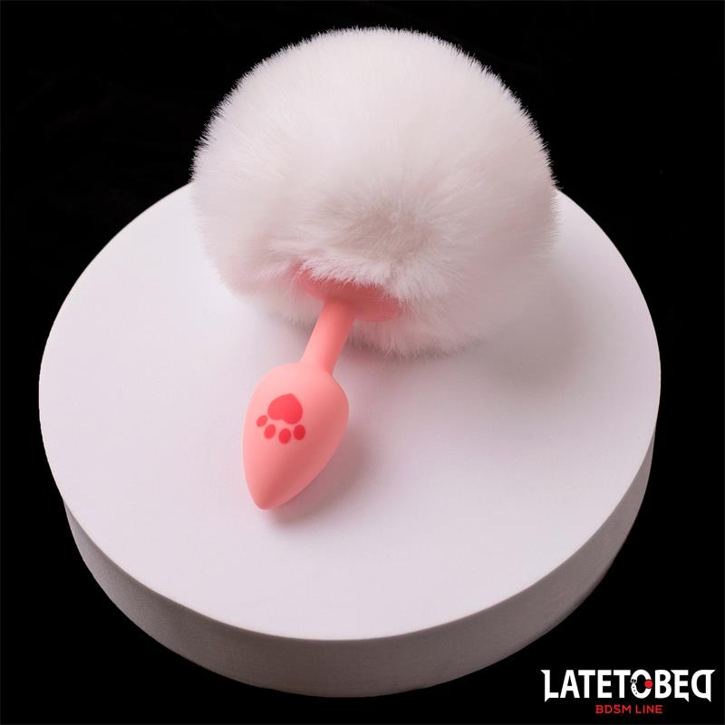 Plug de Silcona con Pompon Rosa