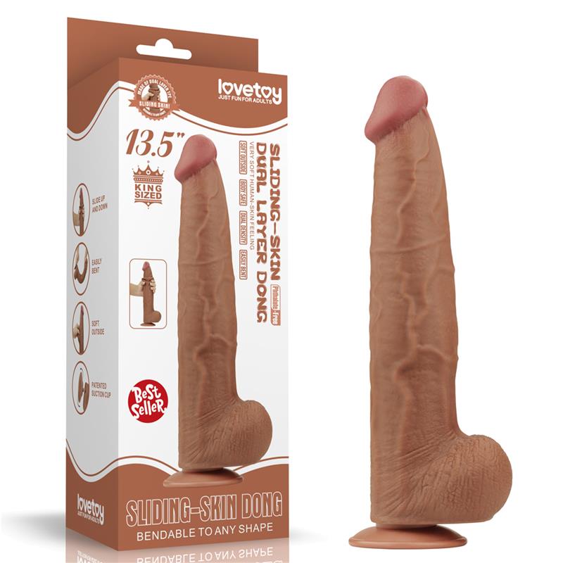 Dildo Dual Density Piel Deslizante 135