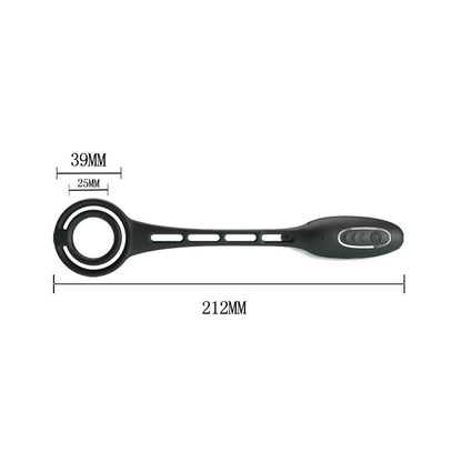 Plug Anal con Anillo para el Pene con Vibracion