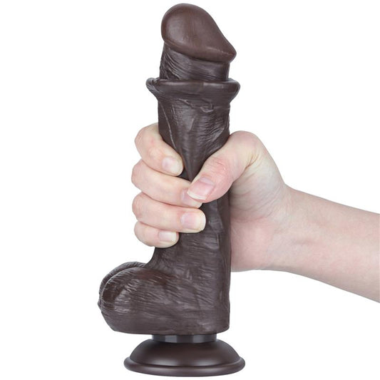 Dildo Dual Layer Piel Deslizante 8