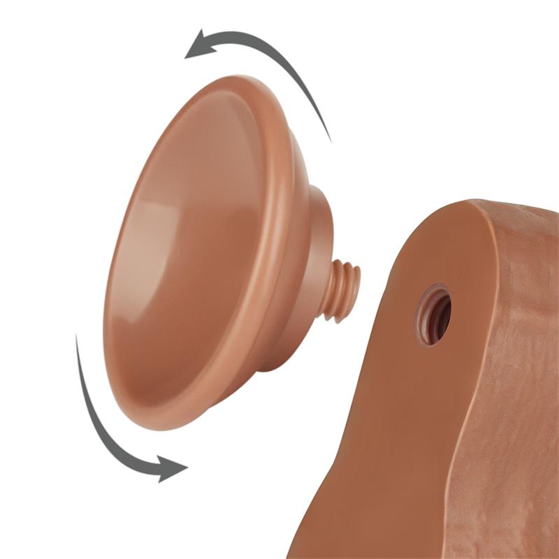 Dildo Sliding Skin 85 Marron