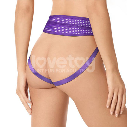 Arnes Easy Strap On Harness Polka Dots Purpura