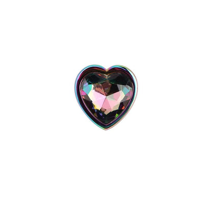 Plug Anal de Metal Tipo Rainbow con Joya de Corazon 27