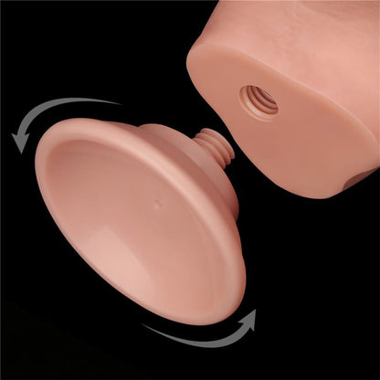 Dildo Dual Layer Piel Deslizante Retractil 75