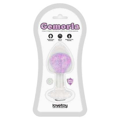Gemoria Plug Anal de Silicona con Esfera de Cristal