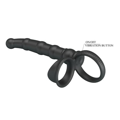 Tatum Plug Anal con Anillo para el Pene con Vibracion