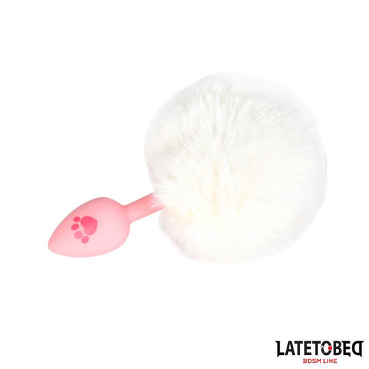 Plug de Silcona con Pompon Rosa